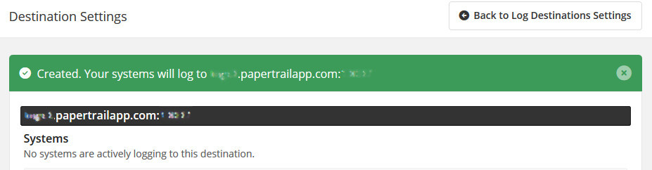 Log Destination
